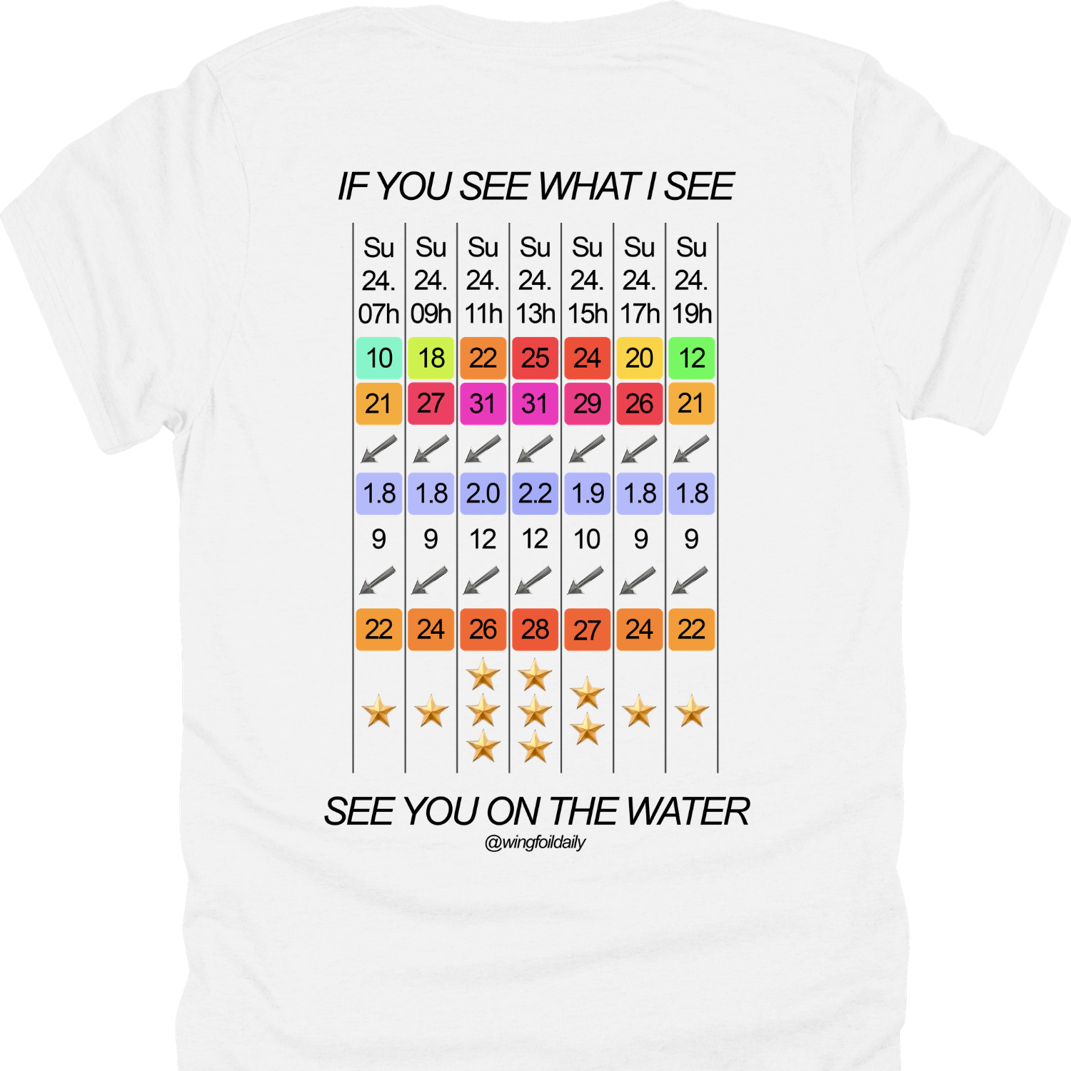 Wing Foil T-Shirts | Wing Foiling Shirts by WingFoilDaily 