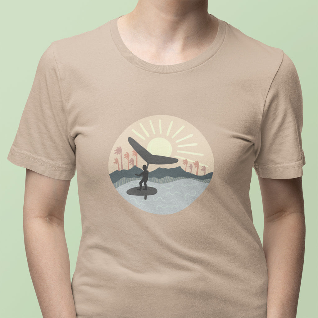 Sunset Vibes Wing Foil Unisex T-Shirt